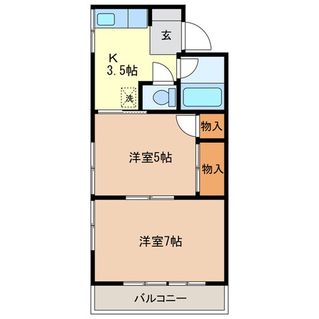 ハウスジェルの物件間取画像